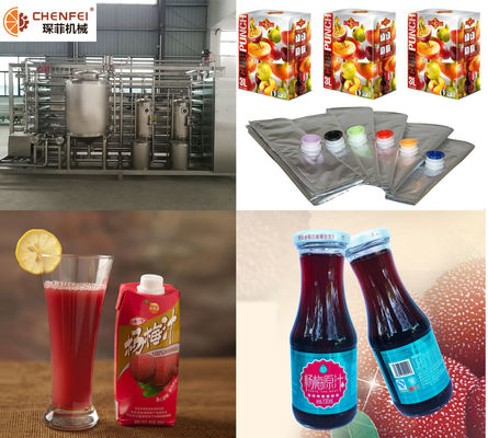SS304 Turnkey Waxberry Minuman Juice Membuat Mesin Jalur Pengolahan CFM-B-07